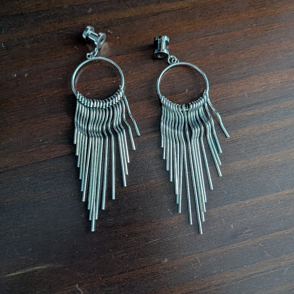 Jewelry - 4 Gauge Surgical Steel Dangle Earrings